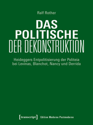 cover image of Das Politische der Dekonstruktion
